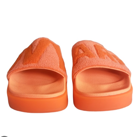 Brand New Unisex IVY PARK Platform Slides In Solar Orange - Picture 3 of 7